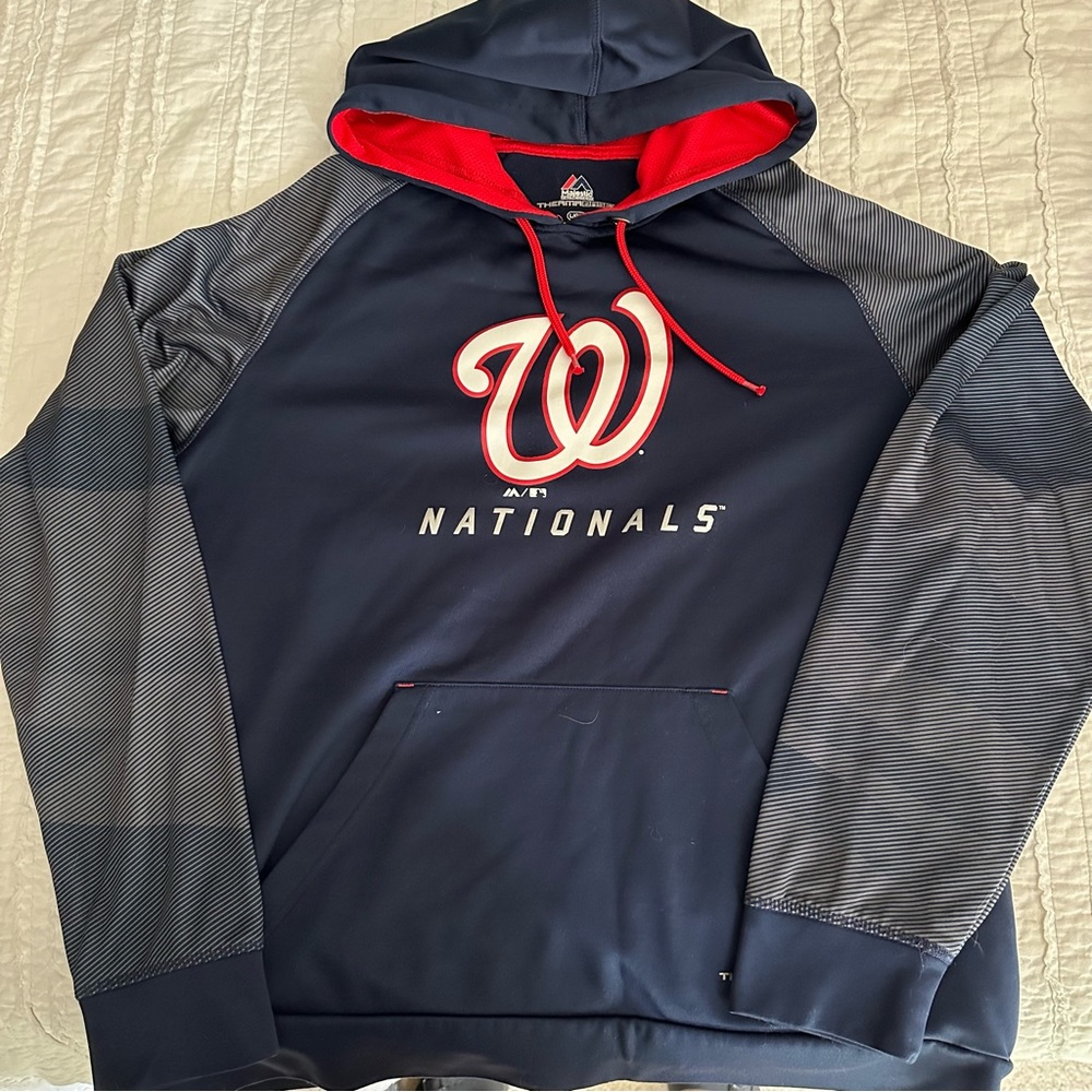 Majestic MLB Washington Nationals Therma Base Armor Hoodie sweatshirt